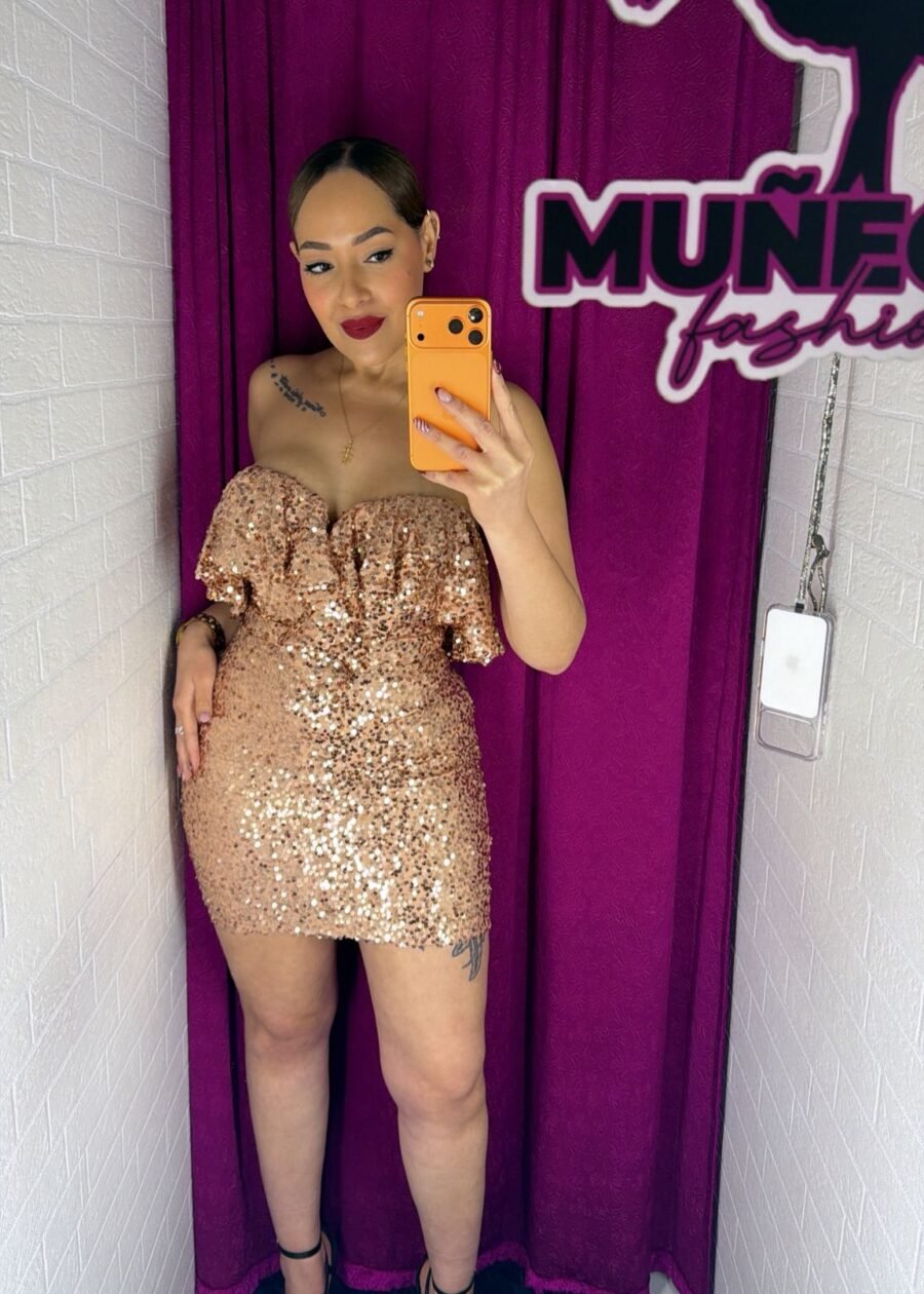 VESTIDO ORO - Beige, L