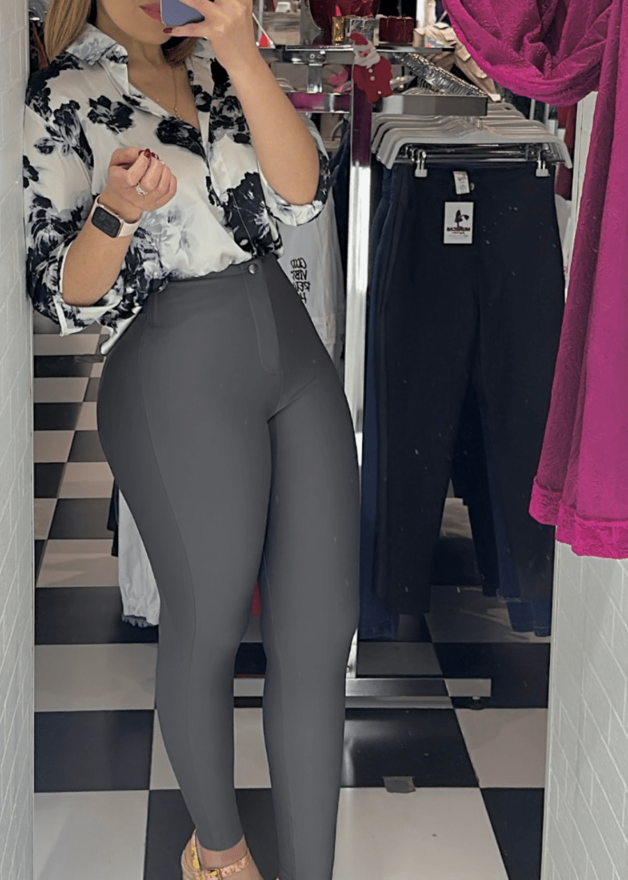 LEGGING CON FAJA PITILLO - GRIS, L
