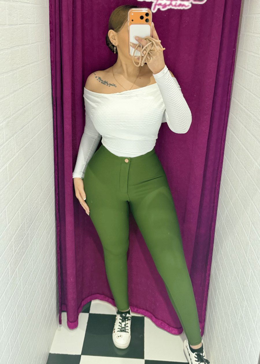 LEGGING CON FAJA PITILLO - Verde, L