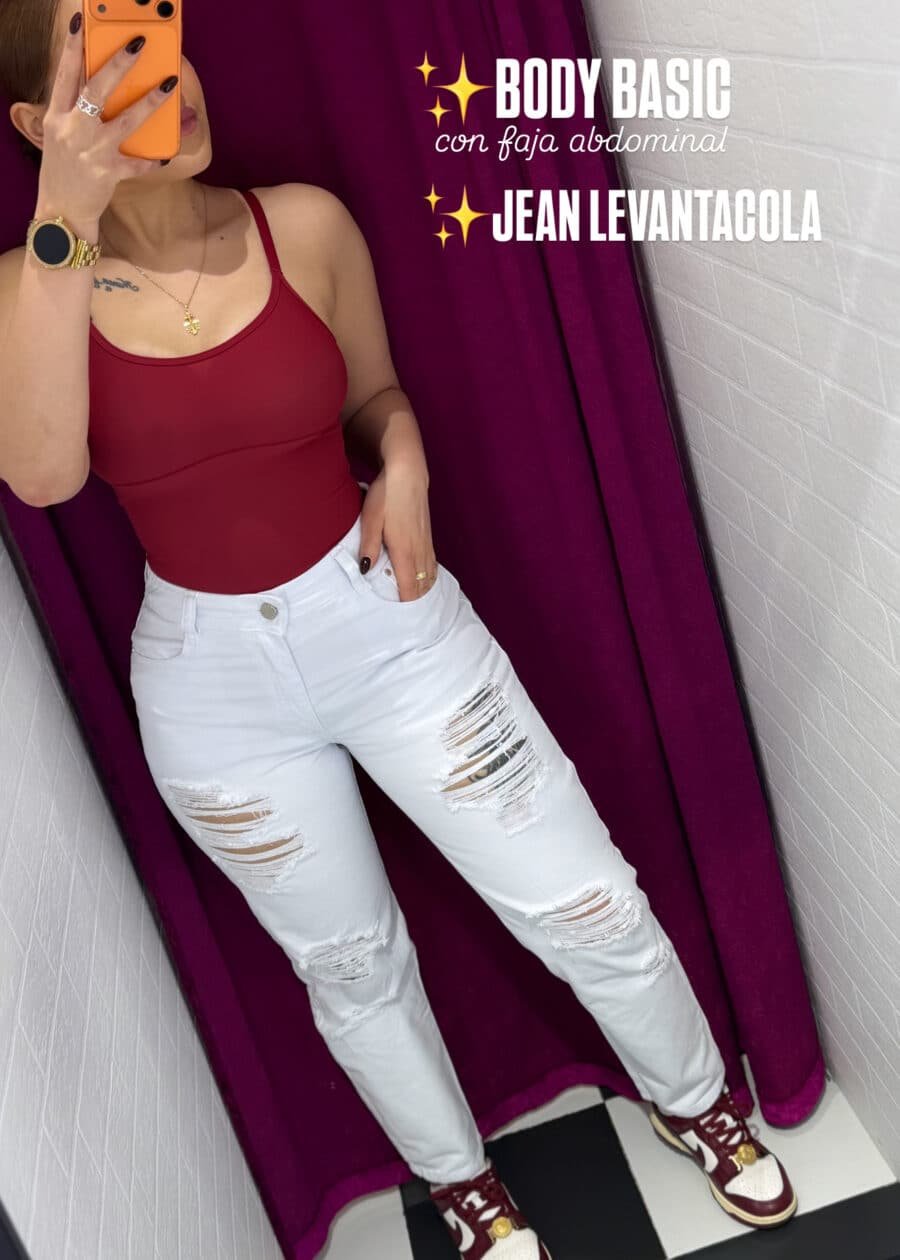 JEAN LEVANTACOLA ROTOS - Blanco, 10