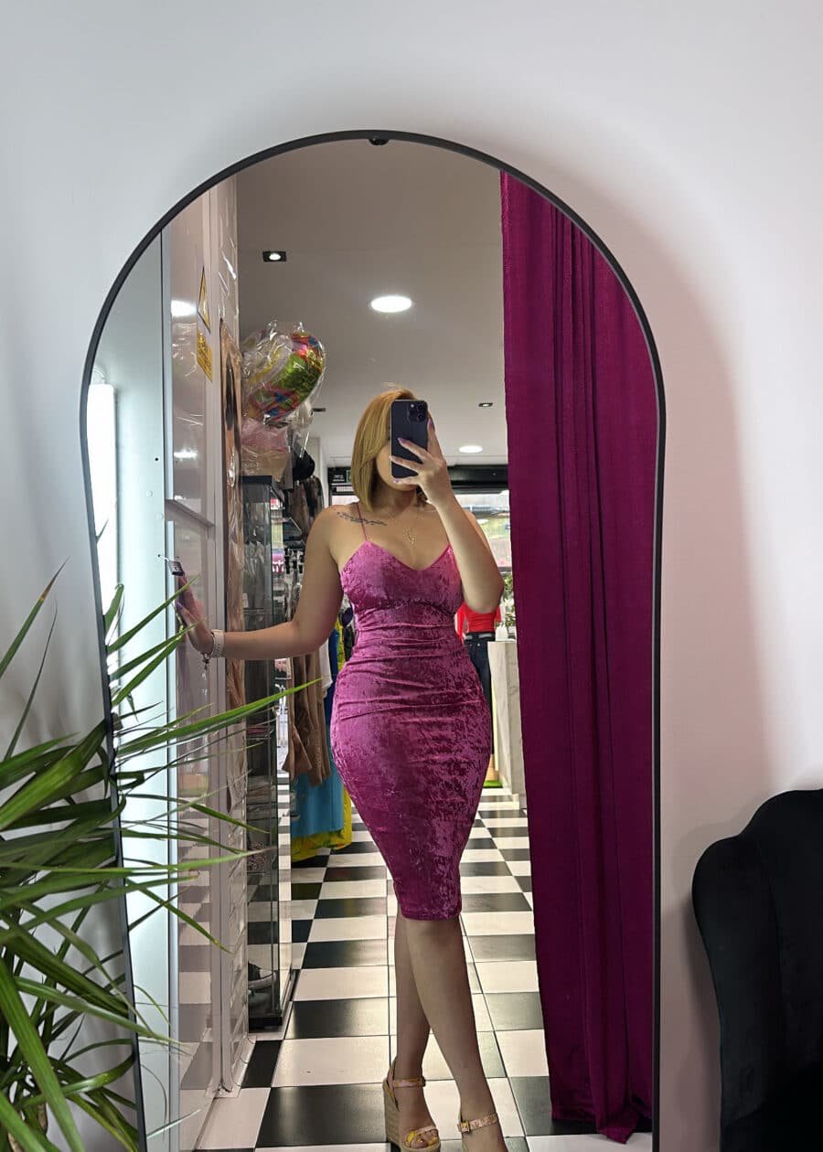 VESTIDO VELVET - L, Negro