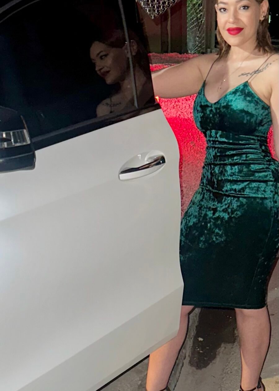 VESTIDO VELVET - M, Verde